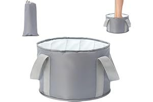 ARROMI Fußwanne, Fußbadewanne, Fussbadewanne, Zusammenklappbarer Eimer Für Tragbarer Wasserbehälter, Tragbares Reise-Fußbadewanne, Einsetzbar Als Einweichfüße, Fußspa,Outdoor, Camping