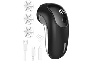 ‎HOMTRONICS Homtronics Fusselentferner, Fusselrasierer Elektrisch, Tragbarer Aufladbar Fusselentferner für Kleidungsstücke, 3 Höheneinstellungen, LED-Anzeige für Kleidung, Sofa, Teppich, Textilien, Decken, Polste
