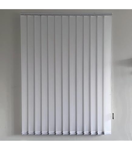 Lot De 5 Lamelles Verticales 89mm Perle Dévoré Blanc