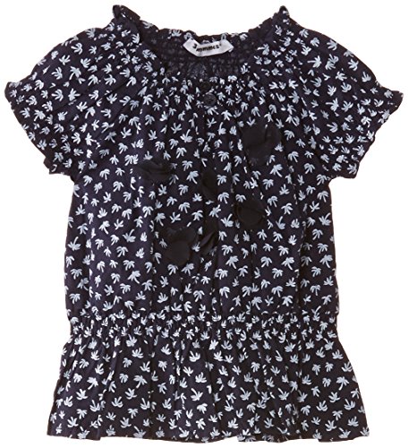 3Pommes Baby-Girls Tunic Floral Blouse, Navy Blue, 18-24 months (Manufacturer Size:2 Years)