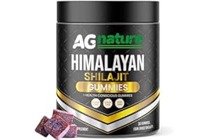 AG nature Shilajit Pure Himalayano Original 30 Gummibonbons - Natürliches Nahrungsergänzungsmittel angereichert mit Manuka-Honig MGO +263