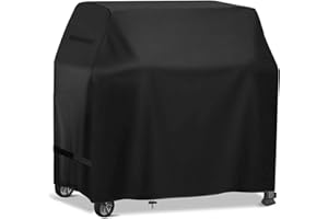 GARPROVM BBQ Cover, Barbecue Covers 420D Oxford Fabric, 101x48x104cm Outdoor bbq Cover Waterproof, UV & Tear Resistant, Windproof Gas bbq Covers for Weber, Brinkmann, Char Broil