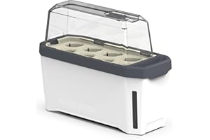 GUSTA GARDEN Harry Herbs 4in1 Kräutertopf Weiß - Pflanzentopf - Abnehmbare Anzuchthaube & Bewässerungssystem - 0,5L Wassertank & 5L Erdvolumen