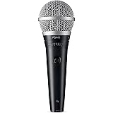 Shure PGA48 Microfono dinamico-Mic portatile per voce con modello di raccolta cardioide, interruttore on/off, connettore XLR