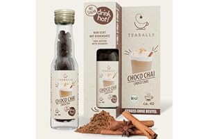‎TEABALLS TEABALLS – BIO CHOCO CHAI – Gewürz-Kakao Tee ohne Beutel – nur mit heißem Wasser, schokoladig-würzig, 40 Tassen, zuckerfrei & kalorienfrei, vegan, Deutsche Innovation