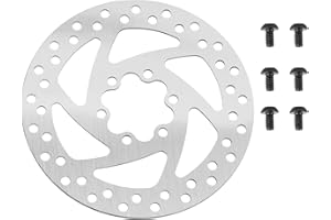 Yungeln Disque de frein 140 mm en acier avec 6 boulons compatible avec trottinette électrique KUGOO M4/M4 Pro, Ninebot F20 F30 F40