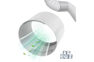 FYZSJWL 150mm Klimaanlagen Abgasschlauch Adapter, PVC Klimaanlagen Schlauchverlängerungen, Lüftungsschlauch-Kupplungen, Tragbare Klimaanlagen Abgasschläuche, für Klimaanlage, Abzugshaube, Wäschetrockner