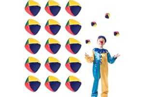 Aoreun Pelotas de Malabares, 15 Pack Mini Bolas de Malabares de Calidad Pelotas de Malabares para Principiantes Bolas de Malabares Suaves de la PU para Adultos, niños, Principiantes