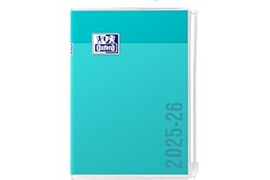 Oxford Creation Zip Daily School Agenda 2018-2019 1 day by page 352 pages 12 x 18 cm Turquoise