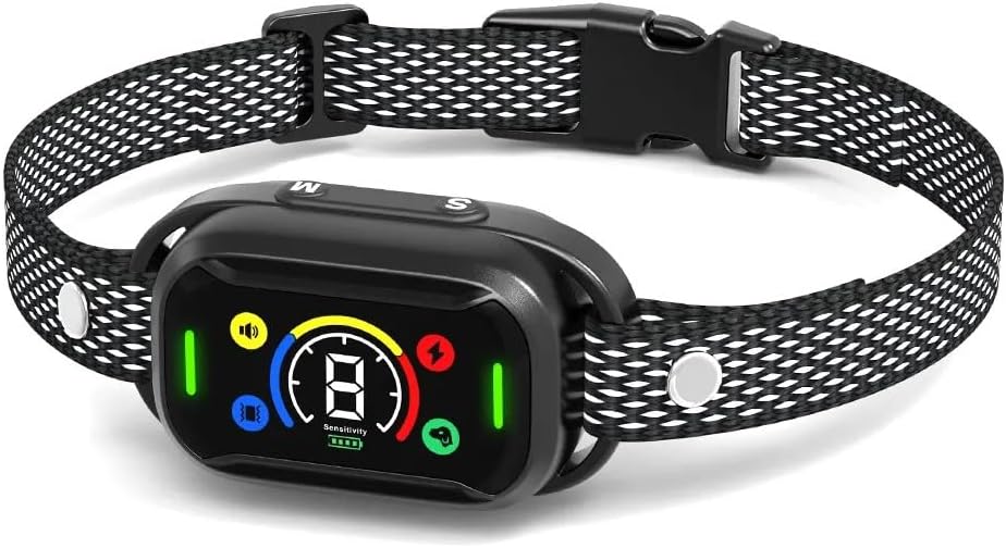 Hopdiye T319 Köpek Havlama Önleyici Tasma, 5 Farklı Çalışma Modu, IPX7 Su Dayanıklı, 380mAh Batarya, Siyah