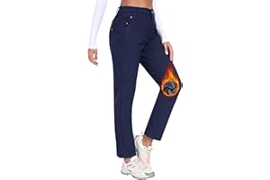MoFiz Pantaloni Sci Donna Pantaloni Termici Trekking Impermeabili Pantaloni Invernali