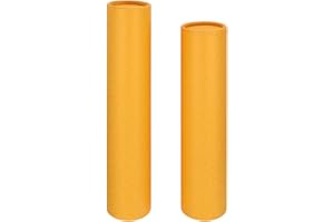 FOMIYES Tube Cylindrique Télescopique 13.8 Pouces Rangement Étanche pour Œuvres d'art Calligraphie Stockage Affiches Plans Documents Protection Contre La Lumière