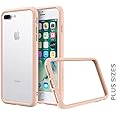 RHINOSHIELD Bumper compatible with [iPhone 8 Plus / 7 Plus] | CrashGuard NX - Shock Absorbent Slim Design Protective Cover [3.5M / 11ft Drop Protection] - Blush Pink