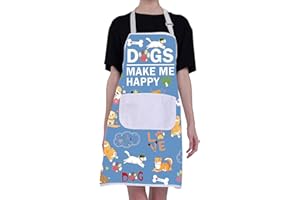 BNQL Grembiule da toelettatura per cani carino grembiule per cuccioli di cane grembiule impermeabile grembiule da cucina per cani addestratore per cani toelettatore regali cani Make Me Happy