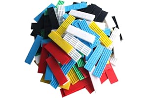Lokatall 120 unidades de envasadores de plástico plano para ventanas y ventanas, ventanas, puertas, pisos, espaciadores, varios tamaños de 1 a 6 mm, 6 colores