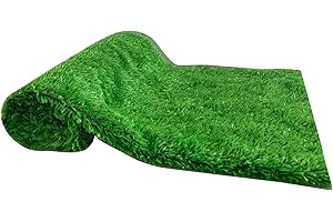 Gazon Artificiel, 1 × 2 M/2 × 3 M, Gazon Synthétique Faux Gazon Artificiel pour Chiens Faux Jardin pour Paysage, Tapis d'pour Chiot, Tapis Pelouse pour Décoration Balcon
