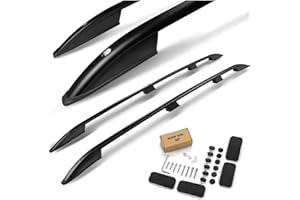 CHROMEMASTER | Barras Portaequipajes, Rieles de Techo Compatible con Caddy L2 | Maxi LARGO 2015-2020; Se Utilizan Para el Montaje de Portaequipajes de Techo, Cajas de Techo o Portabicicletas; Aluminio