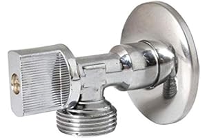 MONTSERRAT Lot de 2 robinets pour lave-linge (1/2" x 3/4")