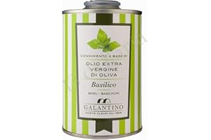 Olio EVO Pugliese 99% Aromatizzato al Basilico | Condimento Artigianale Italiano | Gusto Fresco e Naturale | Lattina da 250ml -13 di Ilaria