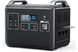 VDL Centrale Électrique Portable 2000W/1997Wh Générateur Solaire, UPS LiFePO4 Batterie, Entièrement Chargé 2 Heures, 3x230V Pure Sine Wave CA Outlet