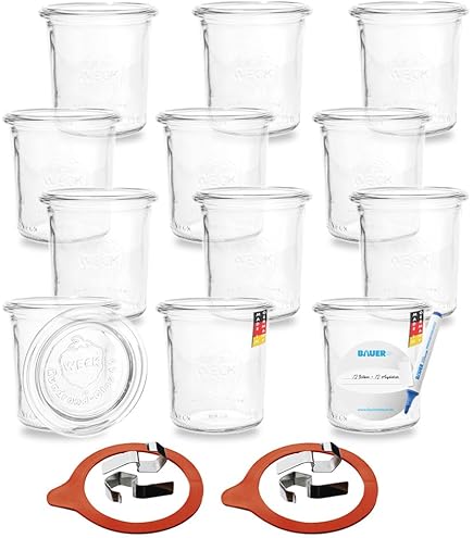 Weck WSK Deckel 60mm für Einmachgläser 80ml 140ml 160ml 220ml 12 Stück