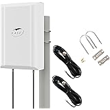 KASER Antenna 5G 4G LTE Pannello Esterno Mimo 698-2700 | 3300-3800 MHz Guadagno fino 12 dBi compatibile per Router 5G 4G Conn