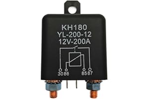 Kalmaegee 12V 200A 4 Pin Automotive Truck Relay Heavy Duty Split Charge Relay Switch with 2 Pin Footprint and 4 Terminal for Car Truck Motor Boat