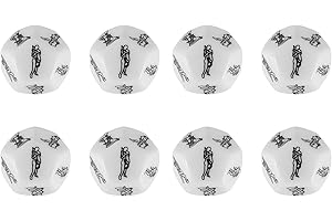 Ocnvlia 8 PièCes Nouveauté DéS Jeux pour Adultes DrôLe Sexe DéS 12 CôTéS Amour Humour éRotique Craps de DéS Barre Jouet Couple Cadeau Blanc