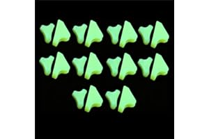 ‎MILISTEN Milisten 40 Stück Fluoreszierende Dreieckige Zeltseilschnallen Leuchtende Seilclips Für Camping Wandern Nachtsicherheit Outdoor Zubehör