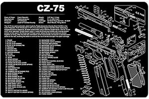 Jungle Leopard Diagramme des pièces du Tapis de Souris en Caoutchouc for Le Nettoyage des Armes à feu AR15 AK47 GL0CK SIG 1911