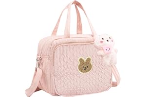 NOAYA Baby Nappy Changing Bags - Baby Changing Bags with Pendant, Portable Travel Baby Diaper Bag, Equipped with An Adjustable Strap, Changing Bag for Pram, Baby Changing Diaper Tote for Mum Dad