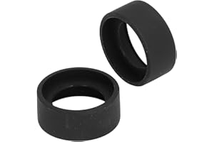 SEAFRONT Eyepiece Cover 2PCS 44mm Diameter Rubber Stereo Microscope Eyepiece Eyeshields Flat Angle Eyepiece Guard for 40-42mm Interface