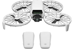 DJI Flip med två batterier utan skärmfjärrkontroll, < 249 g | Drönare med 4K UHD-kamera för vuxna, Starta från handflatan, Automatisk retur, Intelligent Flight, 2 batterier