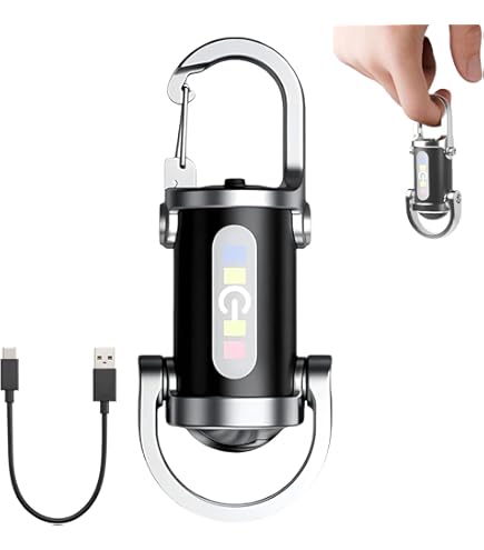 KEL Lampe De Poche Porte-clés COB Mini Lampe De Poche COB Lumineuse Et Sport Outillage W5134