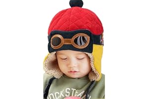EDOTON Cappello del Bambino Berretto Beanie Pilot Bambini Invernale Caldo Cappello con Orecchie per Cappelli da Bambino 1-3 Anni
