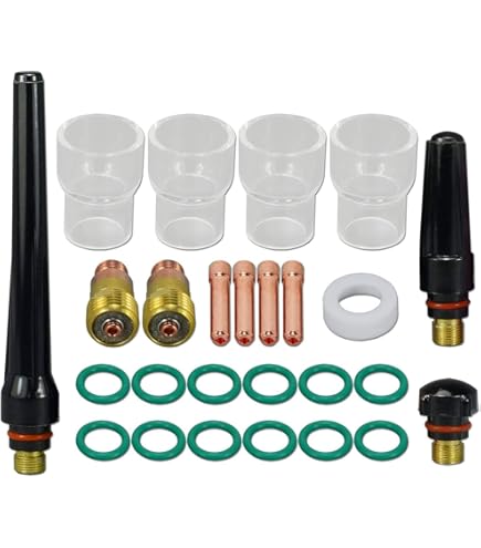 Pyrex Tig Kit Di Saldatura Per Torce Tig Wp-9 E Wp-17 Lente Un - Foto 12