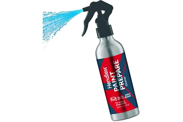 Hendlex Paint Prepare Cleaner Spray nettoyant dégraissant à appliquer avant revêtement nano. Spray dégraissant pour voiture, nettoyant pour poussière et saleté. 200 ml