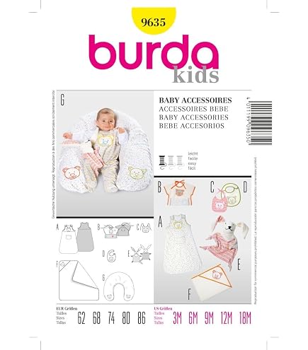 Burda Style Schnittmuster B9298 Schlafsack oder Overall für Kleinkinder Küche, Haushalt & Wohnen