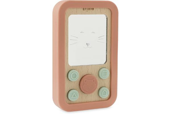 Téléphone bébé en Silicone et Bois - Mrs. Cat - Trixie