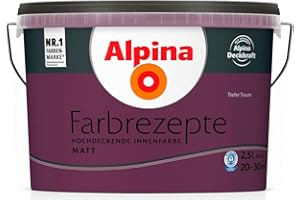 ‎ALPINA Alpina Farbrezepte Innenfarbe – Tiefer Traum matt – Wandfarben für einzigartige Farbwirkungen und Raumstimmungen – atmungsaktiv