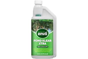 Envii Pond Klear Xtra - Bacterias limpiador y Tratamiento de agua verde para estanques de jardín - 3 X Más Fuerte que Pond Klear - Funciona hasta 4 ° C - Trata 60000L