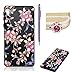 Produktbild Für Sony Xperia E5 Hülle Silikon Schwarz Schutzhülle,SKYXD Blumen Serie [Lila Blüte] für Frauen Mädchen Handytasche mit [Staubstecker + Eingabestift] Handyhülle für Sony Xperia E5 Case Backcover