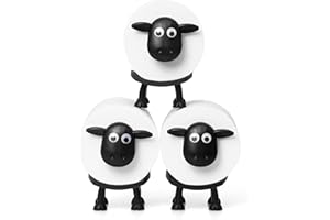 GLDFYYDS 3Pcs Sheep Toilet Roll Holder, Funny Freestanding Bathroom Tissue Storage Stand, 3D Printed Novelty Tissue Organizer, Easy Assembly, for Bathroom, Shower Room, Kitchen, Bedroom