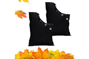 CATELL 2 Stück Laubsauger Fangsack, Fangsack Laubsauger Verstellbarer Ersatz Auffangsack Laubbläserbeutel Universal Laubbläser Beutel Laubsaugerbeutel mit Reißverschluss für Rasen Garten