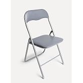 VIP HOGAR Set of 6 Folding Chairs Polo (Gray)