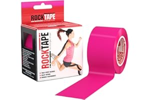 Rocktape Unisex Uncut Std Kinesiologie Tape Elastisches Therapeutisches Sportband für Schulter, Knöchel, Ellenbogen, Handgelenk, Schienbeinschienen und Knie Unterstützung