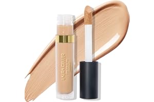 LAURA GELLER BEAUTY LAURA GELLER NEW YORK The Ideal Fix Concealer - Light - Buildable Medium to Full Coverage Liquid Concealer - Covers Under Eye Dark Circles & Blemishes - Long-Lasting