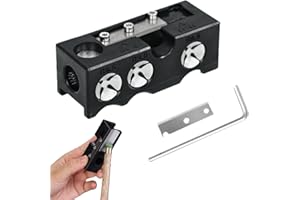 Issimober Cue Tip Shaper 11 in 1 Multifunctional Tips Tool Cue Tips Replacement Kit Cue Maintenance with Tip Shaping and Repair Features Compact Lightweight and Portable Design for Billiard Players