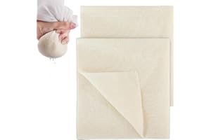 HDXH 2 PCS Cheese Cloth,Muslin,Cotton Superfine Cheese Cloth,for Filtering Butter, nut Milk, Steamed Vegetables, Filtered Soup, etc., can be Washed and Used Repeatedly,100% Unbleached Pure Cotton Cloth