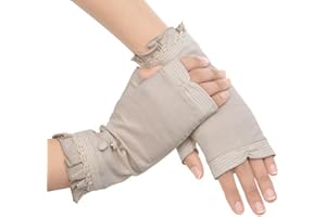 Kenmont Gants femmes d'été de protection solaire UV extérieure 100% coton de conduite mitaines